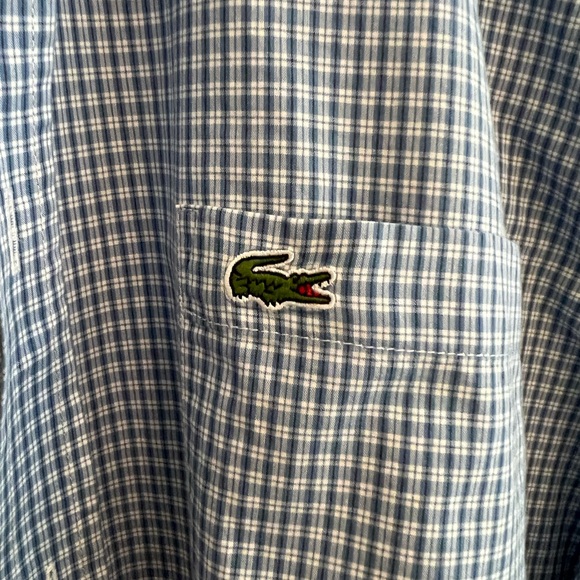 Lacoste Blue Casual Button Down Shirt - Picture 2 of 5
